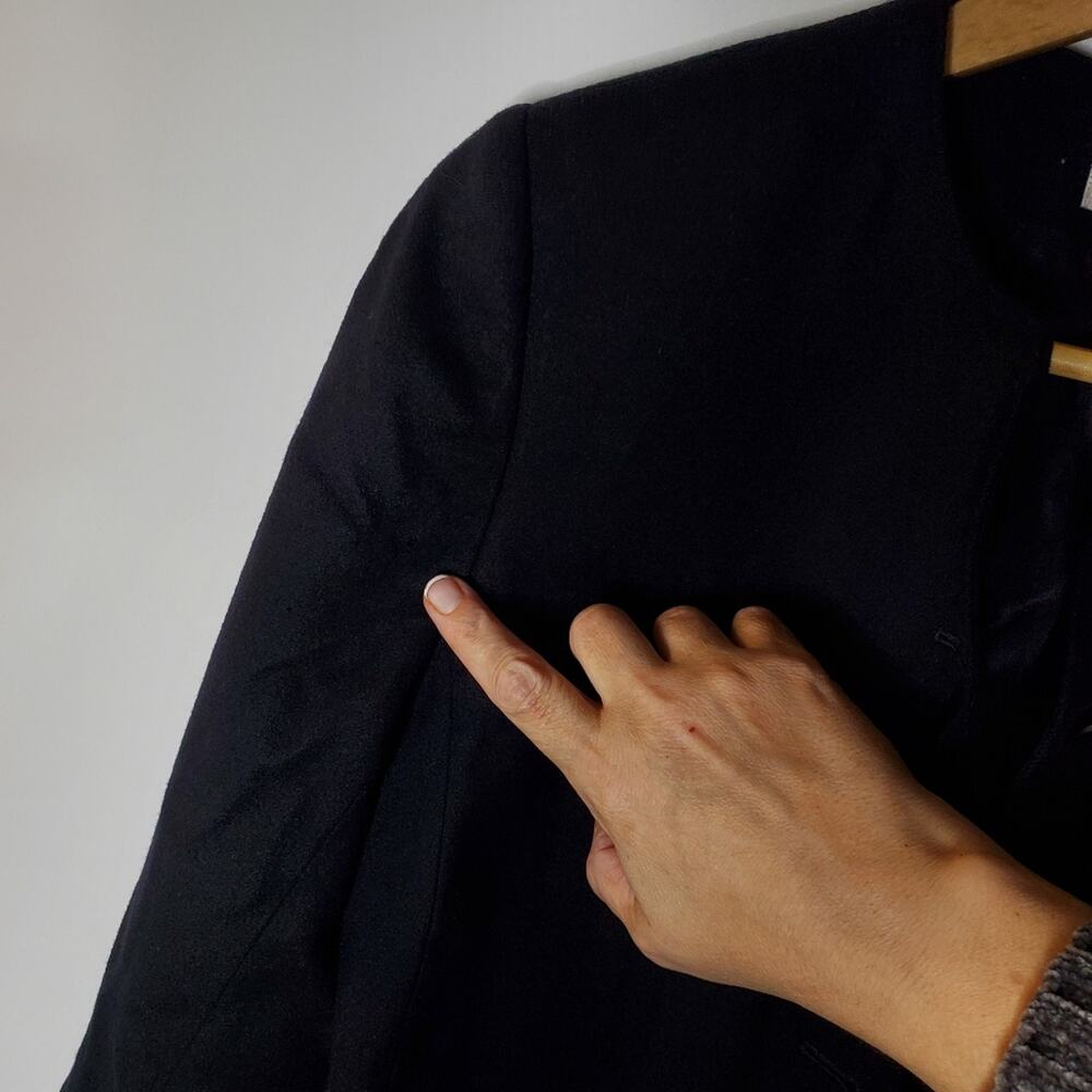 Pendleton Cropped Black Wool Structured Vintage L… - image 7